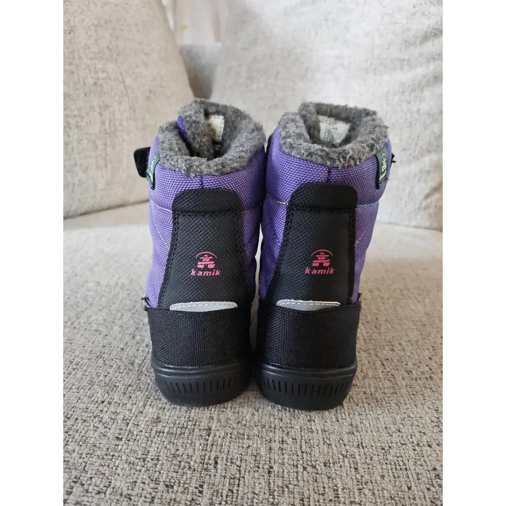 Kamik  Jace (Purple)  Girls Toddler Snow Boots Waterproof Sz 12 - Picture 3 of 8